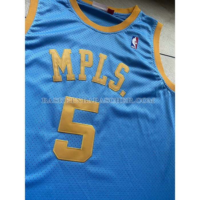 Maillot Los Angeles Lakers Robert Horry NO 5 Mitchell & Ness 2001-02 Bleu